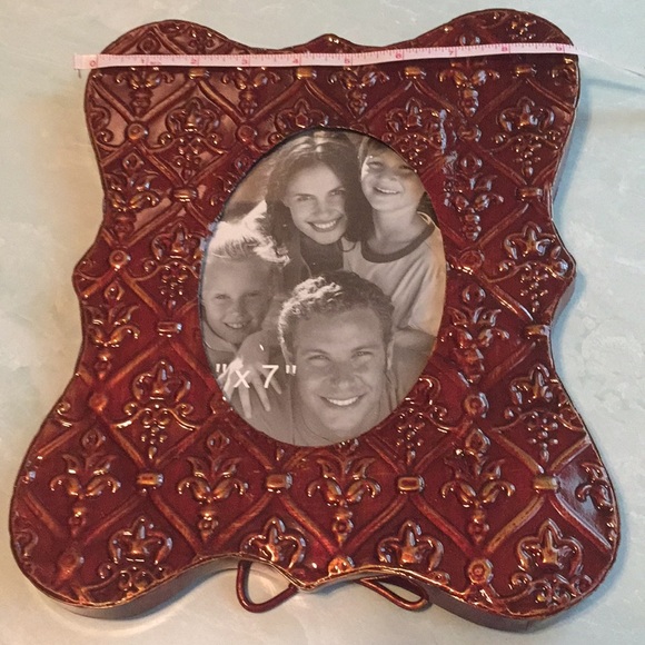 Fleur de Lis Photo Frame 5” x 7” photo - Picture 6 of 6